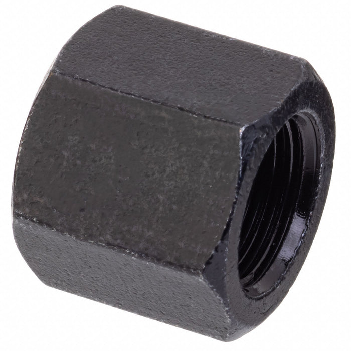 Round Cap Black Zinc-Plated Brass 3/8 in