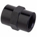 Coupling Black Zinc-Plated Brass 1/4 in