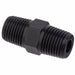 Hex Nipple Black Zinc-Plated Brass 3/8 