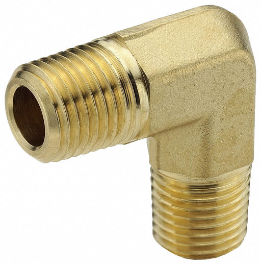 90 Elbow Brass 1/4 in Pipe Size MNPT