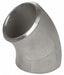 45 Long Radius Elbow 316 SS 6 in
