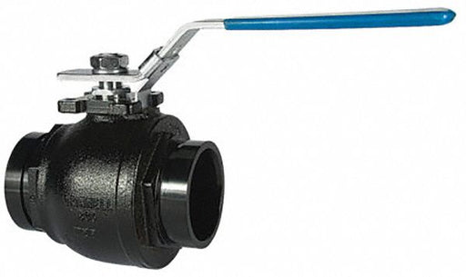Manual 2-Way Ball Valve Grooved Iron