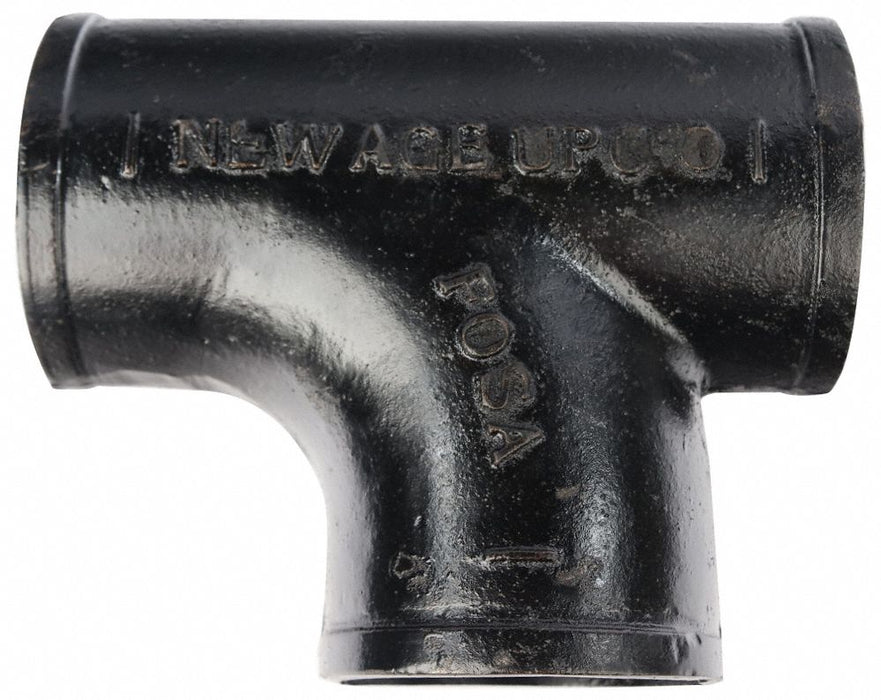 Tee Cast Iron 5 in Pipe Size Socket