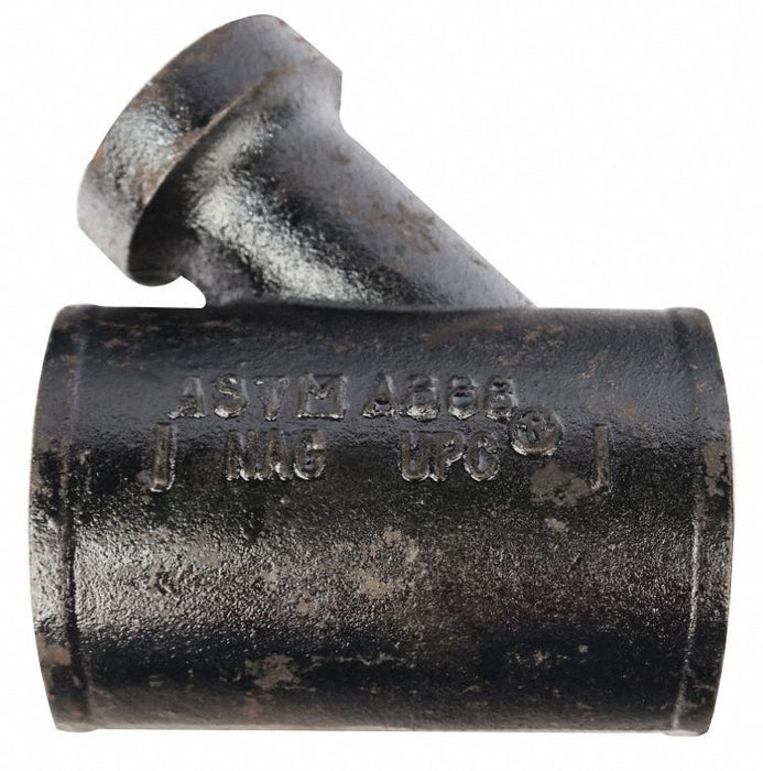 Tapped Wye Cast Iron 4 x 4 x 2 in