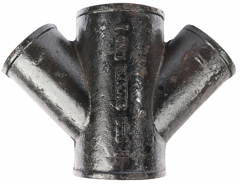 Double Wye Cast Iron 4 x 4 x 3 x 3 in