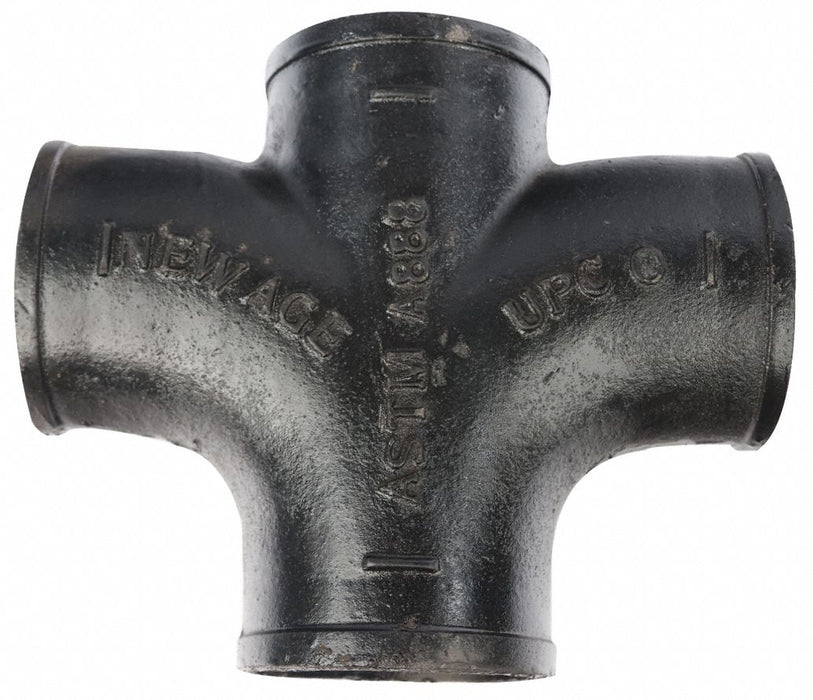 Sanitary Cross Cast Iron 6 in Socket