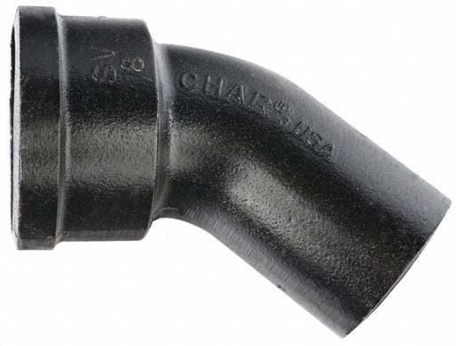 90 Bend Cast Iron 4 in Socket Black