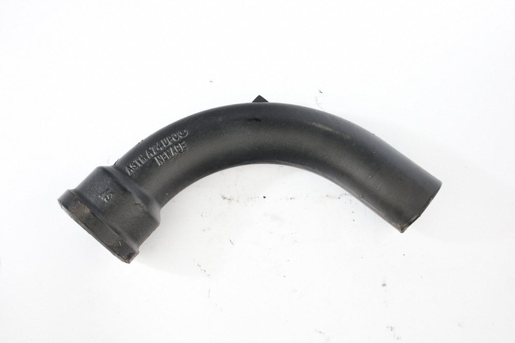 90 Long Sweep Cast Iron 2 Socket Black