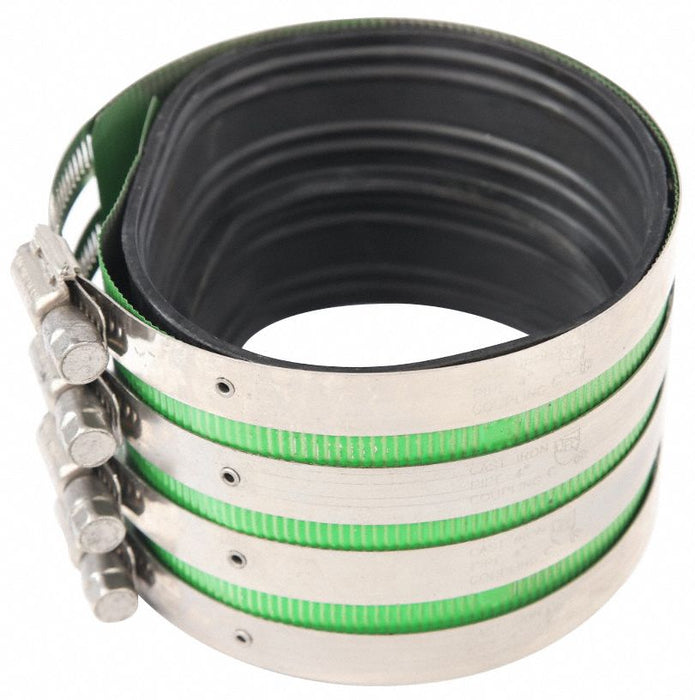 Coupling SS 8 in Pipe Size Black