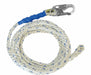 M7012 Vertical Lifeline White Steel Hardware