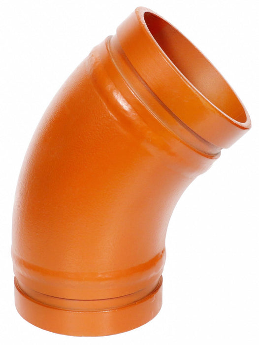 45 Long Radius Elbow Ductile Iron 6 in