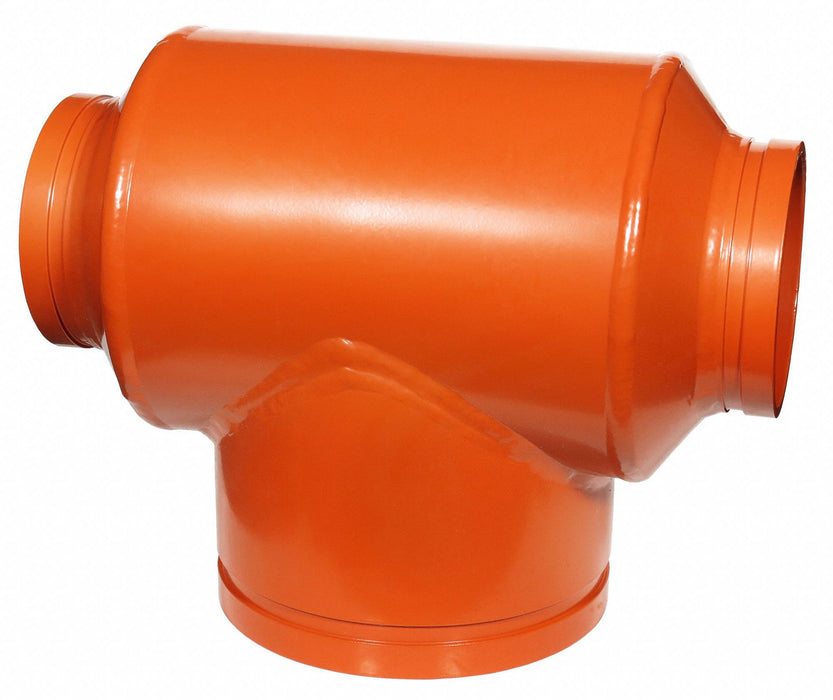 Reducing Tee Orange 2 x 2 x 1 1/4 in