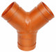 Wye Ductile Iron 5 in Grooved Class 150
