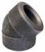 45 Elbow Forged Steel 3/4 in FNPT