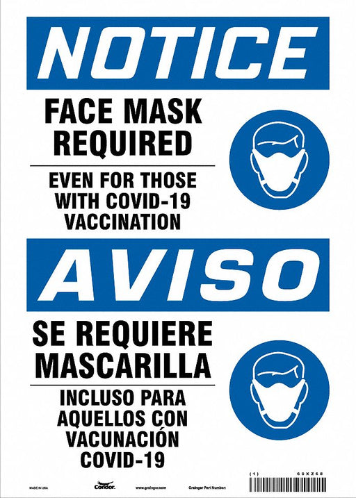 Facemask Reminder Safety Sign