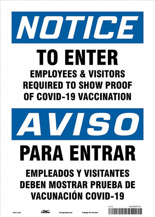 Vaccine Proof Safety Sign