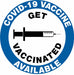 Covid 19 Vaccine Sign PK5