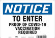 Employee/Visitor Vaccine Proof Sign