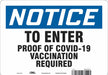 Employee/Visitor Vaccine Proof Sign