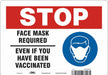 Facemask Reminder Safety Sign