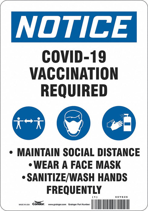 Facemask Reminder Safety Sign