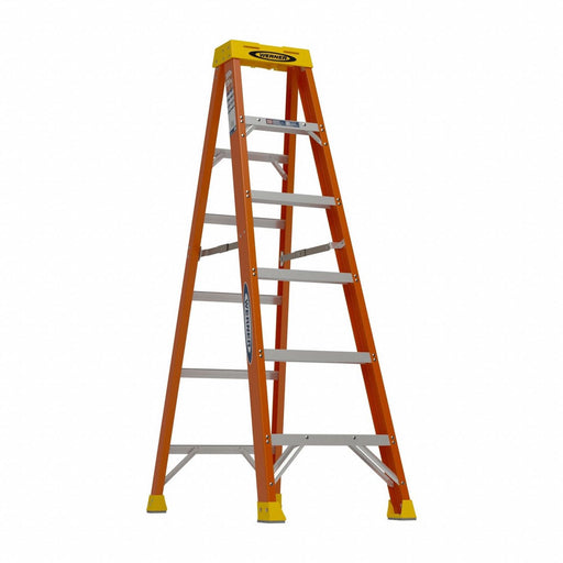 Stepladder Fiberglass 6 ft H 300 lb Cap