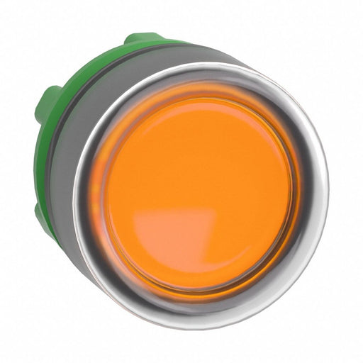 Flush Push Button Orange No Lamp 22mm