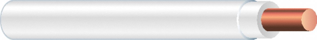 N0882 Wire THHN THWN White/Red 12AWG 2 000ft