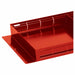 Tote Tray 26-1/2 in L Steel Red