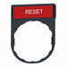 LegendPlate Reset White/Red Rectangular