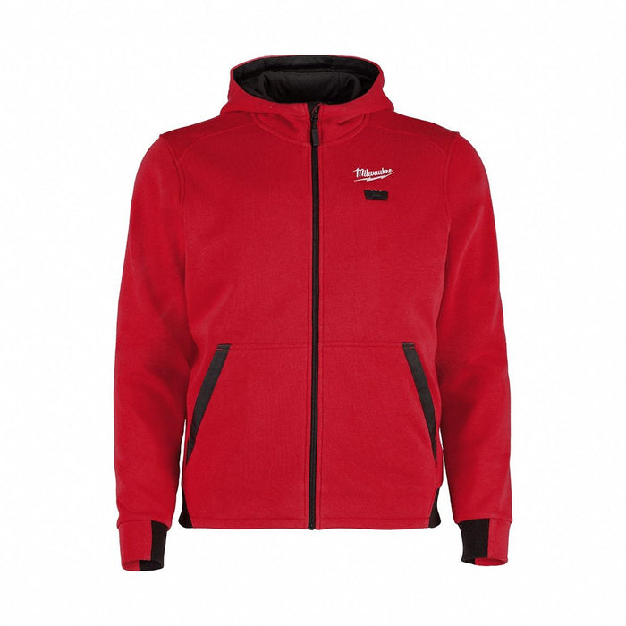 Heated Hoodie 3XL Zipper Red Red