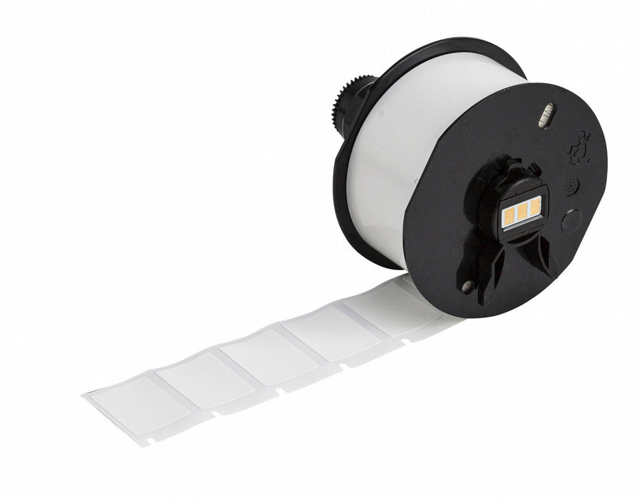 Precut Label Roll White Vinyl 3/4 H 1 W
