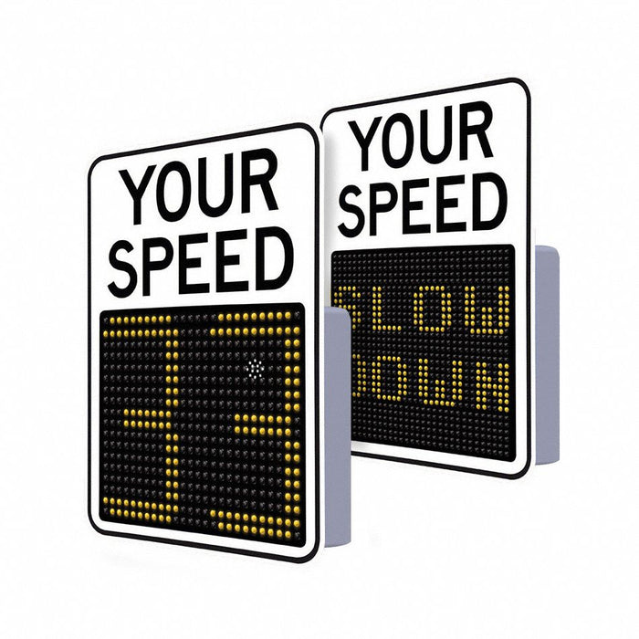 Radar Feedback Sign 23x29 in Aluminum