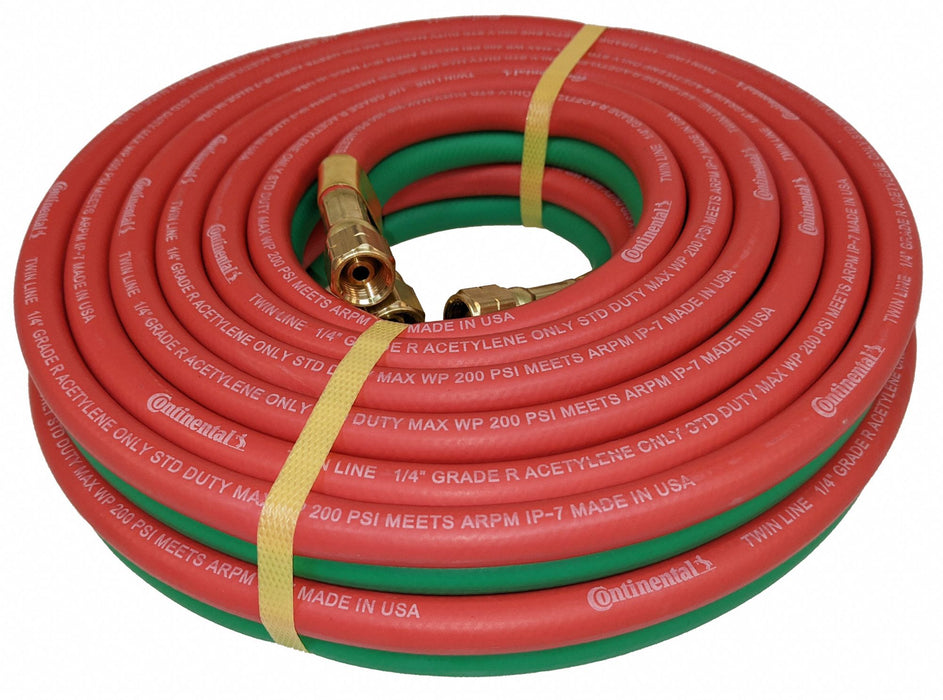 Twin Line Welding Hose 1/4 12 ft.