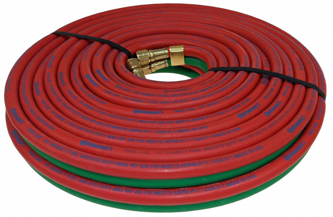 Twin Line Welding Hose 1/4 100 ft.