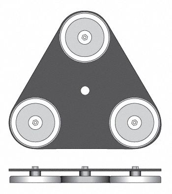Magnetic Mount Base For Whips 10 in W