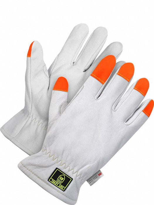 Leather Gloves A5 Shirred Slip-On M