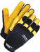 Gloves Black/Yellow Slip-On S