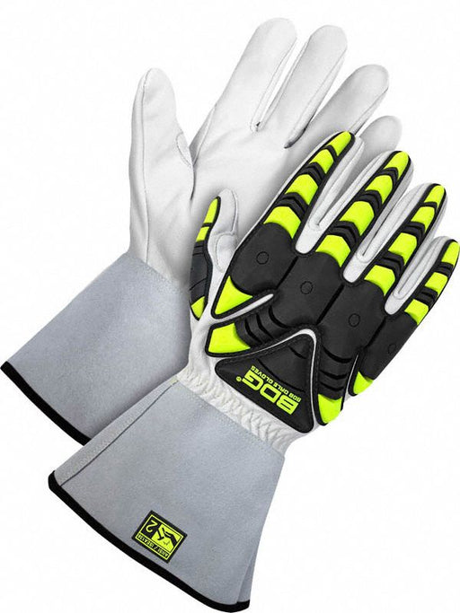 VF Lthr Gloves Blk/W/Y M 61JZ16 PR