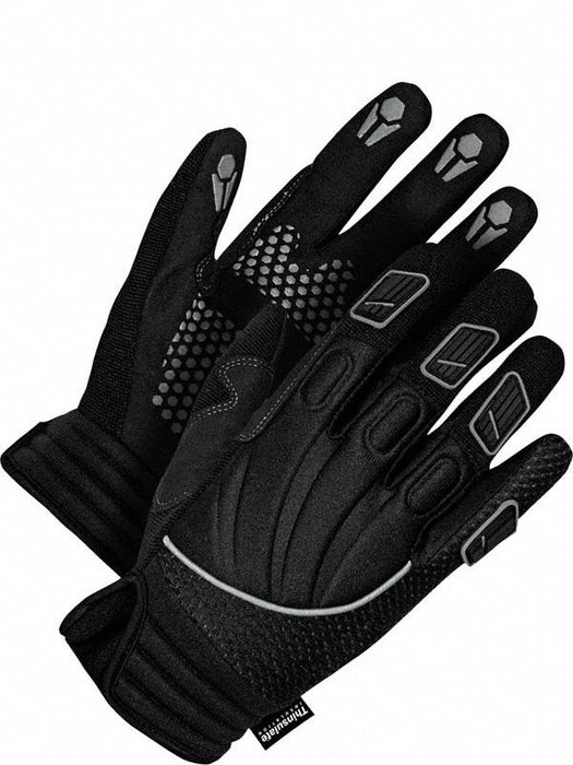 VF Lthr Gloves Blk/W/Y S 61JZ22 PR
