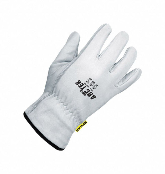 Leather Gloves Shirred Slip-On 2XL