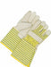 Leather Gloves Cowhide Palm Elastic