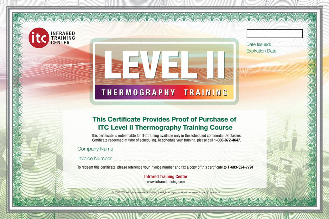 Level II Electrical Thermography Cert