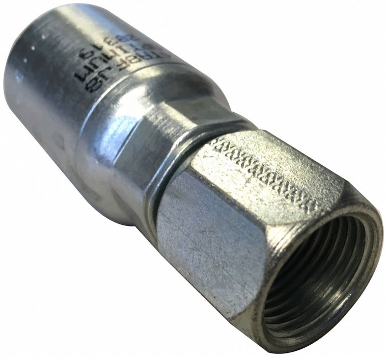 STEEL CRIMP HOSE FITTING