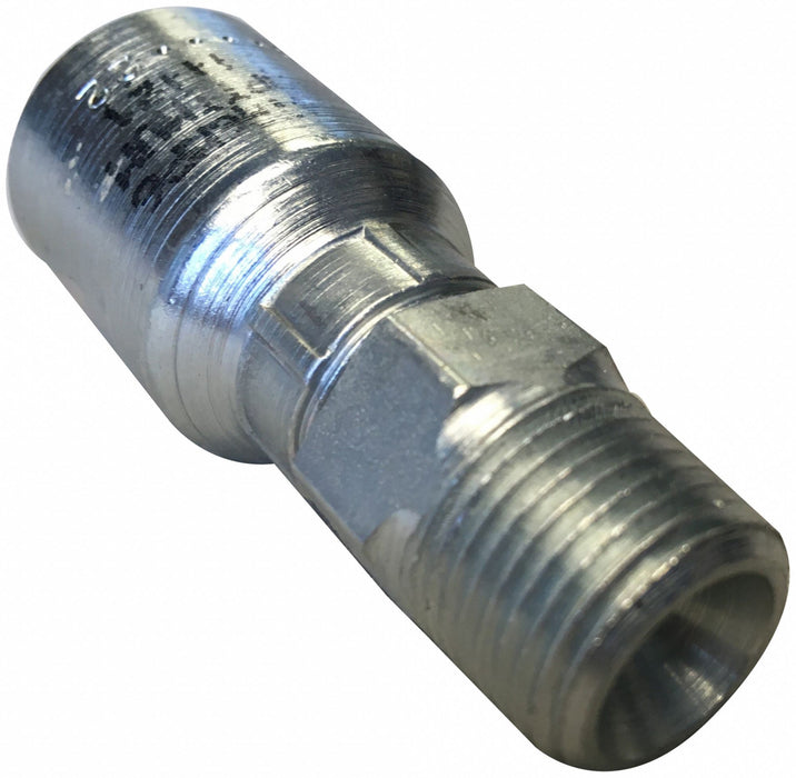 STEEL CRIMP HOSE FITTING