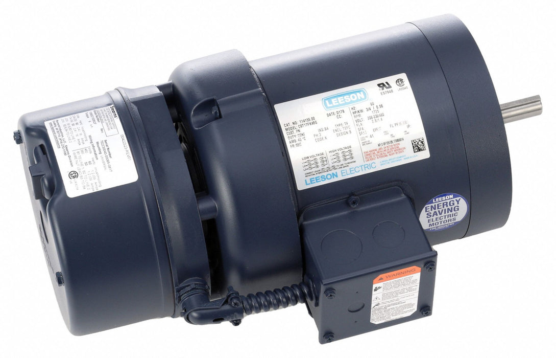 Brake Motor Three Phase 3/4 hp 1725 RPM