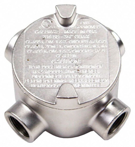 Conduit Outlet Body SS Trd Sz 3/4in