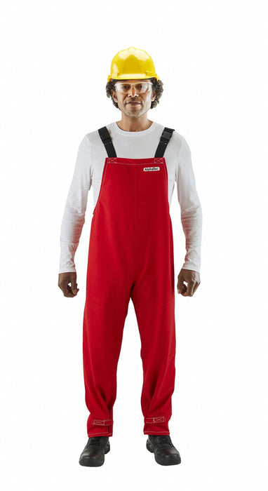 K3049 Bib Overall Chemical Resistant Red M