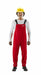 K3049 Bib Overall Chemical Resistant Red S