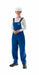 K3045 Breathable Blue Bibbed Poly Overall S